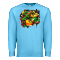 Ocean Blue juneteenth lips Premium Sweatshirt - Zillion Design Studio