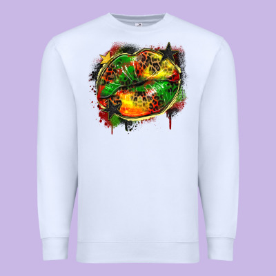 Juneteenth Lips Premium Sweatshirt Designed By Zillion Design Studio