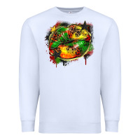 White juneteenth lips Premium Sweatshirt - Zillion Design Studio