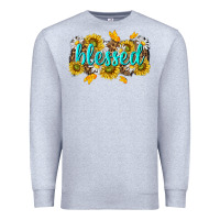 Heather Grey blessed tbw Premium Sweatshirt - texasbilliewilder