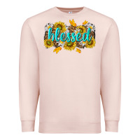 Pale Pink blessed tbw Premium Sweatshirt - texasbilliewilder