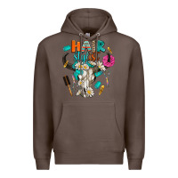Coffee bullskull hairstlist Premium Hoodie - AdoDesignShop