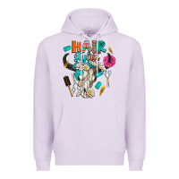Lilac bullskull hairstlist Premium Hoodie - AdoDesignShop