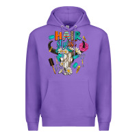 Purple bullskull hairstlist Premium Hoodie - AdoDesignShop