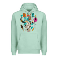 Seafoam bullskull hairstlist Premium Hoodie - AdoDesignShop
