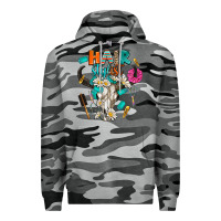 Slate Camo bullskull hairstlist Premium Hoodie - AdoDesignShop
