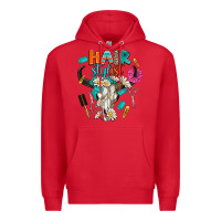 Red bullskull hairstlist Premium Hoodie - AdoDesignShop