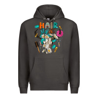 Smoke bullskull hairstlist Premium Hoodie - AdoDesignShop