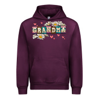 Mauve Wine daisy grandma Urban Hoodie - AdoDesignShop