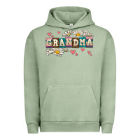 Pigment Oil Green daisy grandma Urban Hoodie - AdoDesignShop