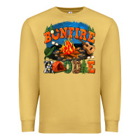 Antique Gold bonfire hoodie Premium Sweatshirt - texasbilliewilder