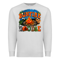 Dove Grey bonfire hoodie Premium Sweatshirt - texasbilliewilder