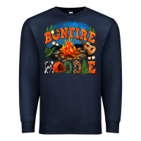 Navy bonfire hoodie Premium Sweatshirt - texasbilliewilder