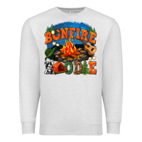 Oatmeal Heather bonfire hoodie Premium Sweatshirt - texasbilliewilder