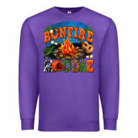 Purple bonfire hoodie Premium Sweatshirt - texasbilliewilder