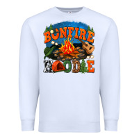 White bonfire hoodie Premium Sweatshirt - texasbilliewilder