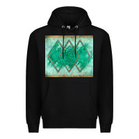 Black green glitter Premium Hoodie - JahusDesignShop