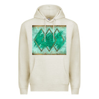 Oatmeal Heather green glitter Premium Hoodie - JahusDesignShop