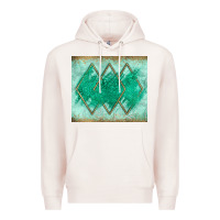 Pale Pink green glitter Premium Hoodie - JahusDesignShop