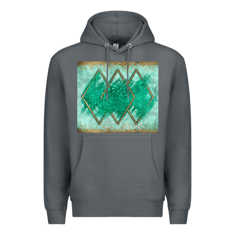 Green Glitter Premium Hoodie by JahusDesignShop | Teevron