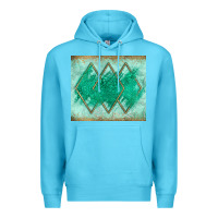 Ocean Blue green glitter Premium Hoodie - JahusDesignShop