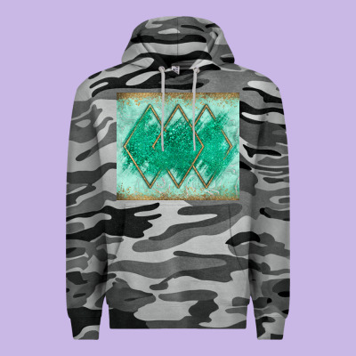 Green Glitter Premium Hoodie Designed By Jahusdesignshop