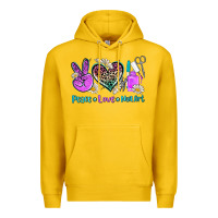 Lemon peace love nail art Premium Hoodie - AdoDesignShop