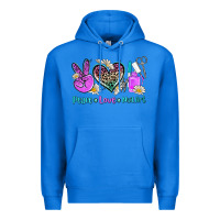 True Royal peace love nail art Premium Hoodie - AdoDesignShop