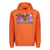 Carrot peace love nail art Premium Hoodie - AdoDesignShop