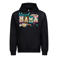 Black daisy blessed mama Urban Hoodie - AdoDesignShop