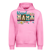 Fuchsia Pink daisy blessed mama Urban Hoodie - AdoDesignShop