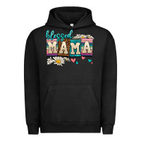 Pigment Black daisy blessed mama Urban Hoodie - AdoDesignShop
