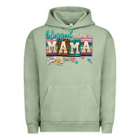 Pigment Oil Green daisy blessed mama Urban Hoodie - AdoDesignShop