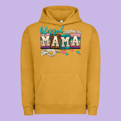 Daisy Blessed Mama Urban Hoodie Designed By Adodesignshop