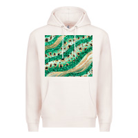 Pale Pink green glitter Premium Hoodie - JahusDesignShop