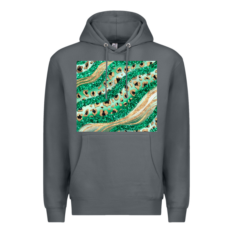 Green Glitter Premium Hoodie by JahusDesignShop | Teevron