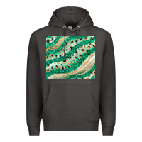 Smoke green glitter Premium Hoodie - JahusDesignShop