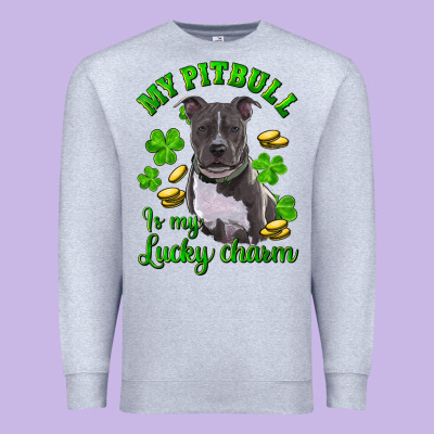 Premium Sweatshirt St. Patrick's Day My Pitbull Is My Lucky Charm