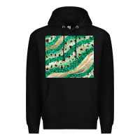 Black green glitter Premium Hoodie - JahusDesignShop