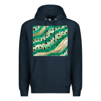 Navy green glitter Premium Hoodie - JahusDesignShop