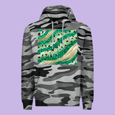 Green Glitter Premium Hoodie Designed By Jahusdesignshop