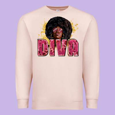 Diva Premium Sweatshirt Designed By Zillion Design Studio