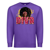 Purple diva Premium Sweatshirt - Zillion Design Studio