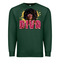 Sports Green diva Premium Sweatshirt - Zillion Design Studio