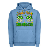 Pigment Pebble Blue shake your shamrocks Urban Hoodie - Artiststas