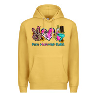 Peace Love Hair Stylist Premium Hoodie | Teevron