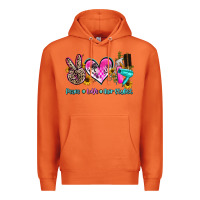 Carrot peace love hair stylist Premium Hoodie - AdoDesignShop