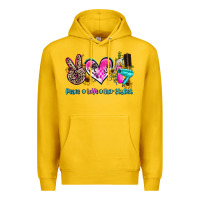 Lemon peace love hair stylist Premium Hoodie - AdoDesignShop
