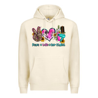 Tofu peace love hair stylist Premium Hoodie - AdoDesignShop