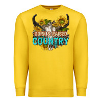 Lemon born and raised country tbw Premium Sweatshirt - texasbilliewilder